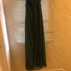 Green bridesmaids dress size 6 worn once
